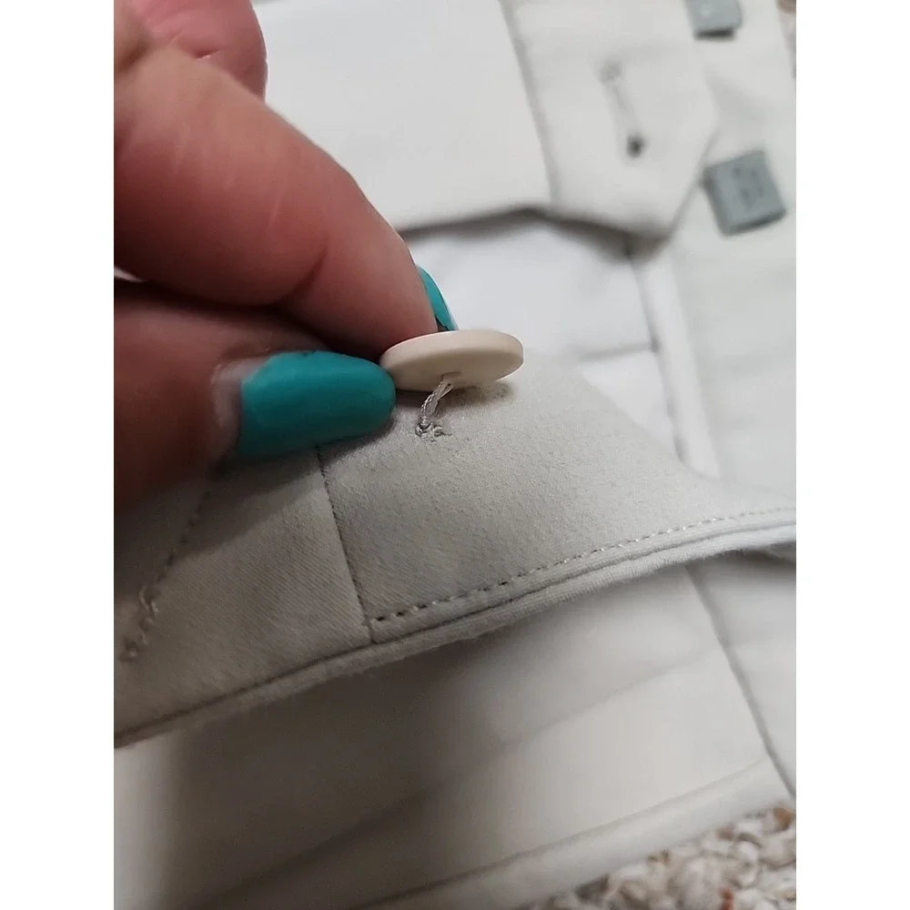 Vince Stitch Front /Back Seam Ponte Stretch Ankle Pant Size 0 Beige